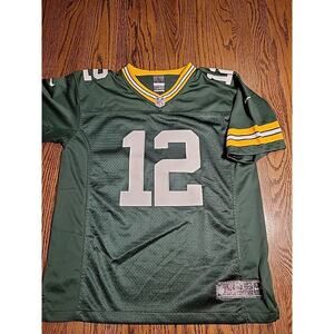 Nike Aaron Rodgers Green bay Packers NFL Football Jersey Youth Large 14-16 Boys